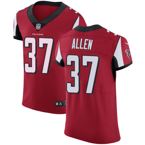Nike Falcons #37 Ricardo Allen Red Team Color Men's Stitched NFL Vapor Untouchable Elite Jersey - Click Image to Close